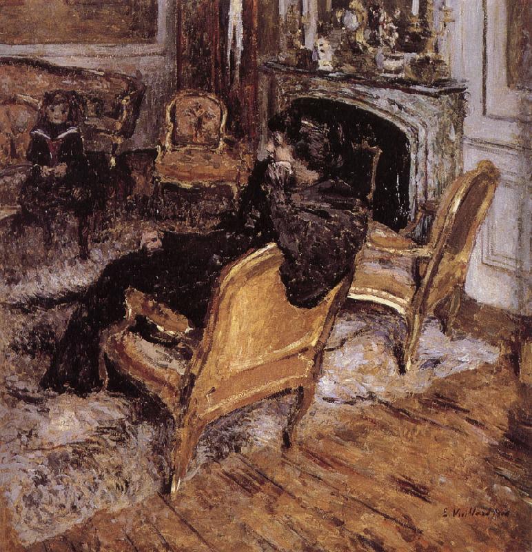 Edouard Vuillard Gold chair Norge oil painting art